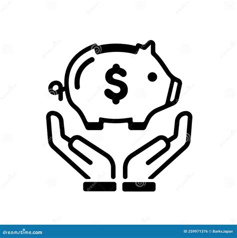 Save Money Vector Icon Illustration Stock Vector - Illustration of