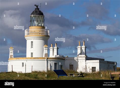 Chanonry Point lighthouse on the Moray Firth between Fortrose and ...