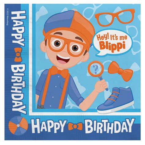 Treasures Gifted Blippi Birthday Party Napkins Pack Of Blippi