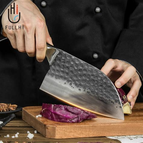 Fullhi Juego De Cuchillos De Chef De Carnicero De Piezas Y Cuchillo