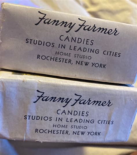 VINTAGE CANDY BOXES Fanny Farmer Candies Pair Half Lb - Etsy