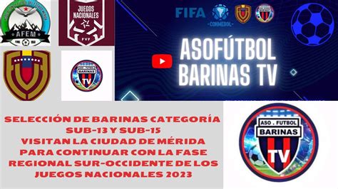 Asofutbol Barinas Tv La Selecci N De Barinas En Sus Categorias Sub Y