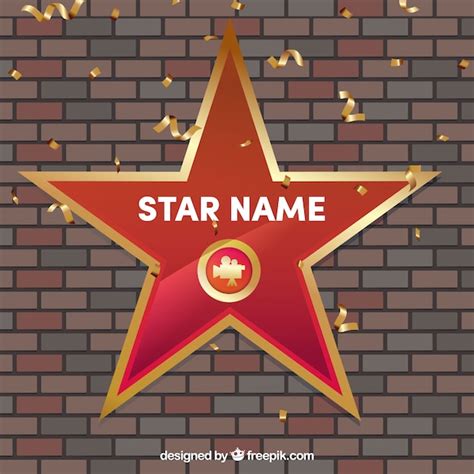 Walk of fame star background | Free Vector