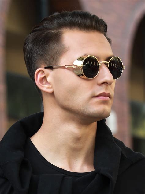 Men Round Frame Sunglasses in 2024 | Circular sunglasses men, Glasses ...