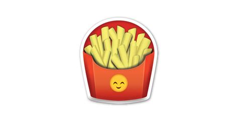 These French Fries Have A Happy Face Emoji On Them Weird Things About Emoji Popsugar Tech