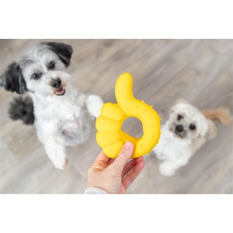 Lot de 3 jouets à couinement pour chien Pouce en latex Trixie Chien