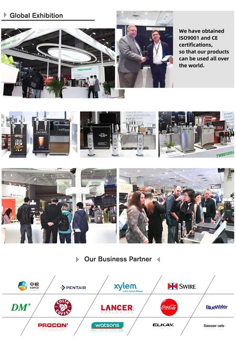 10 Button Post Mix Soda Gun Dispenser with Under Counter Chiller