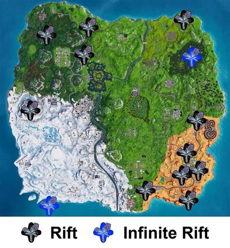 Cette Carte Montre Tous Les Emplacements Des Failles Dans La Saison 7