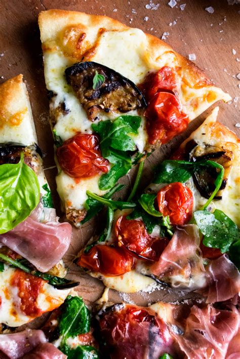 Grilled Pizzas With Eggplant Prosciutto The Original Dish