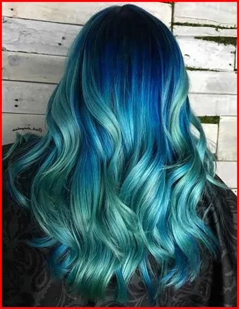 Turquoise Blue Ombre Hair Color Blue Ombre Hair Looks Especially