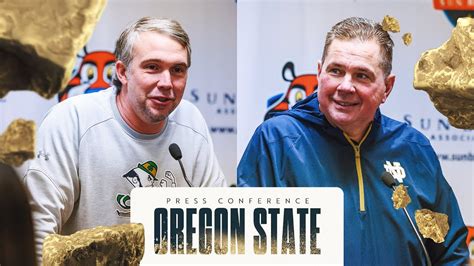 Coordinators Press Conference Oregon State Sun Bowl Notre Dame