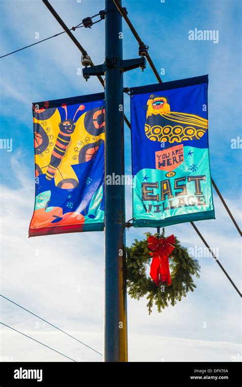 Banners Christmas Wreath Vancouver Hi Res Stock Photography And Images