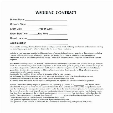 20 Free Event Planner Contract Template