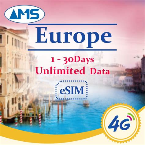 Europe Esim Countries Days High Speed Data Sim Europe Sim Card