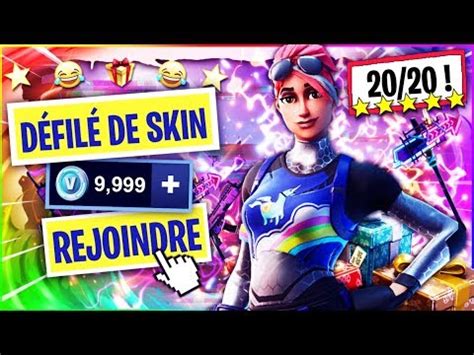 LIVE CONCOURS DE SKIN PARTIE PERSO DÉFILÉ DE SKIN PP FORTNITE FR