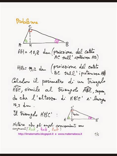 Matematica Esercizi Svolti Problema Svolto Di Geometria Teoremi Di