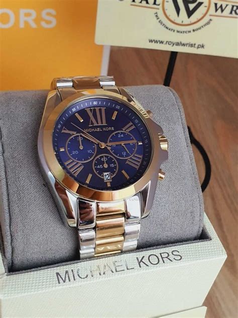 Michael Kors Women’s Chronograph Quartz Stainless Steel Blue Dial 43mm Watch Mk5976 Royalwrist Pk