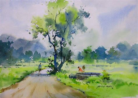 Watercolor Painting Watercolor Landscape Paintings Watercolor