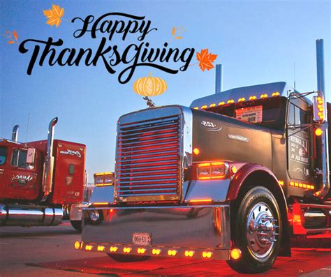 Happy Thanksgiving Trucks Trucking Companies Boards