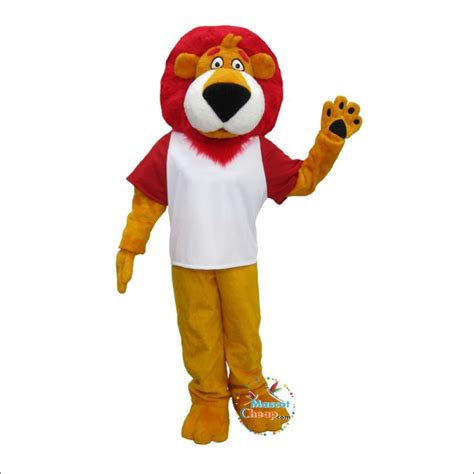 College Friendly Lion Mascot Costume 100% Top Quality