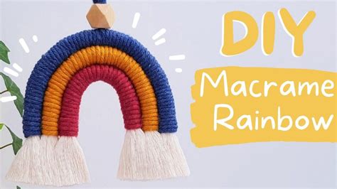 DIY Como Hacer Un ARCOIRIS En MACRAME Paso A Paso DIY Macrame