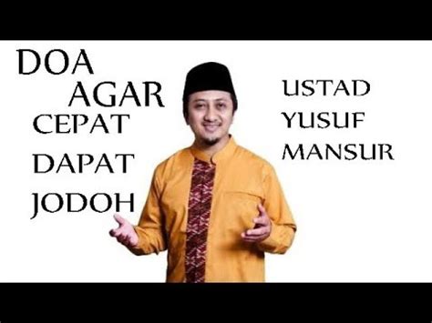 Doa Agar Cepat Dapat Jodoh Ustad Yusuf Mansur Youtube