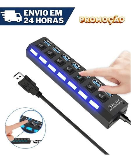 Extens O Hub R Gua Usb Portas Pc Hd Externo Pendrive Wg