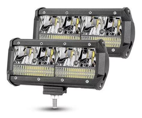 Faro Led Tipo Barra 7 Led 80w Auto Camioneta Jeep 4x4 Suv Meses Sin