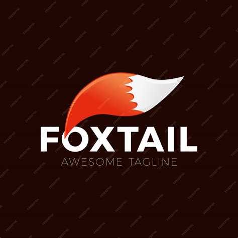 Premium Vector Cartoon Fox Tail Logo