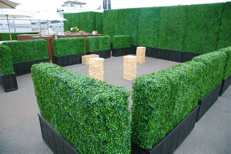 Artificial Boxwood Hedges - AllCargos Tent & Event Rentals Inc