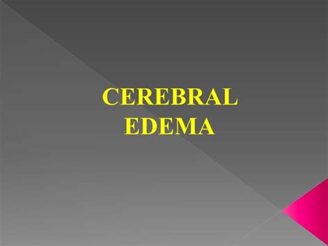 Cerebral Edemapptx