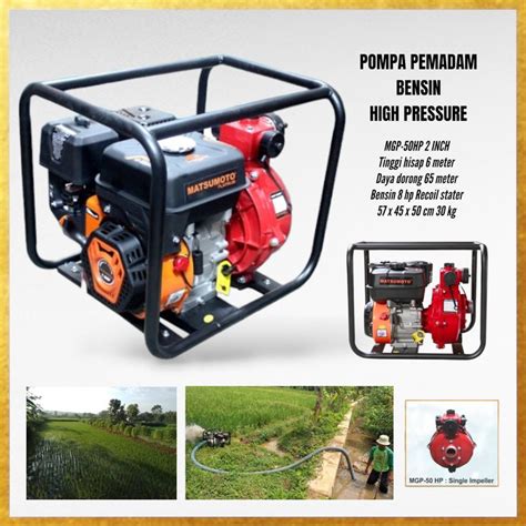 Jual Pompa Air Pemadam High Pressure Matsumoto MGP 50HP Shopee Indonesia