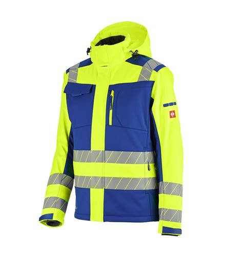 High Vis Winter Softshell Jacket E S Motion Royal High Vis Yellow