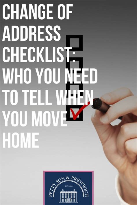 Change Of Address Checklist Who To Notify When You Move