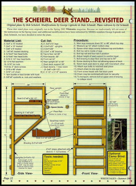 How To Build A Wood Box Deer Stand Woodworking Design