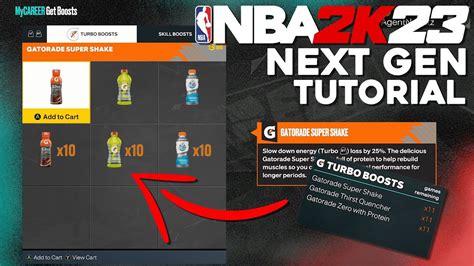 How To Get Gatorade Boosts In Nba K Nba K Next Gen Tutorial