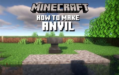 How To Make An Anvil In Minecraft