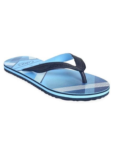 Mens Hawai Printed SKY BLUE Slippers JioMart