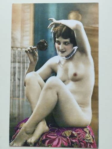 French Nude Woman Lesbians Lovely Figure Old S Photo Postcard