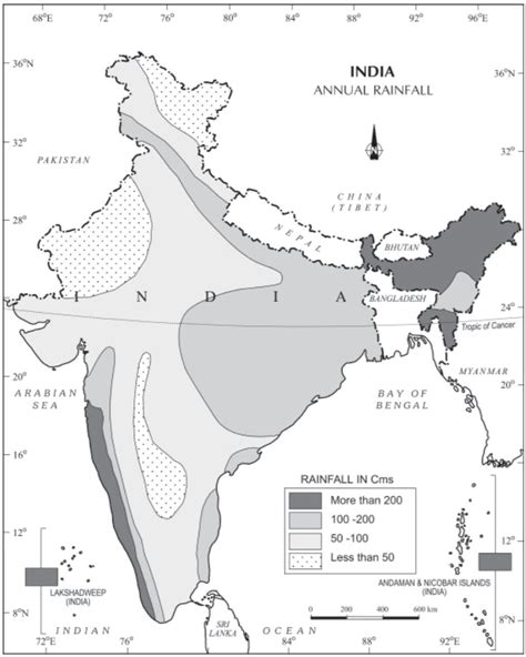 Distribution Of Annual Rainfall Insights Ias Simplifying Upsc Ias Exam Preparation