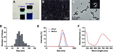 Characterization Of Pbnps A Photo Of Pbnps Dispersed In Ddh O B