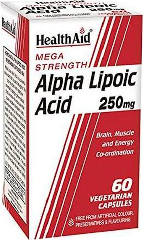 Healthaid Alpha Lipoic Acid 250mg 60 Vegicaps