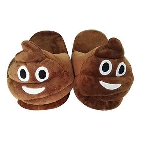 Not Just Another Southern Gal: Funny Emoji House Slippers - The Poop Emoji