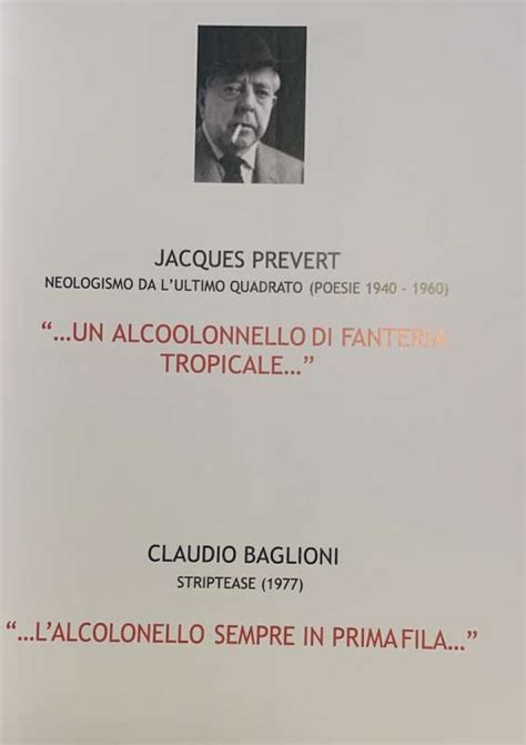 Claudio Baglioni Copia Jacques Prevert Da Tutti Poeti Con Claudio