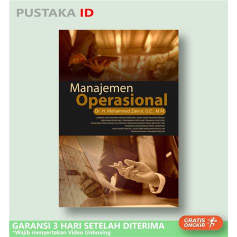 Jual Buku Manajemen Operasional Original Shopee Indonesia