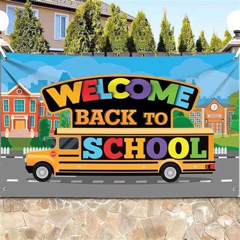 Buy Xtralarge Welcome Back To School Banner 72x44 Inch Welcome