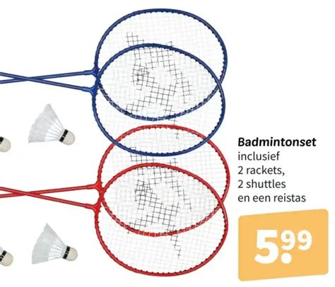 Badmintonset Aanbieding Bij Wibra