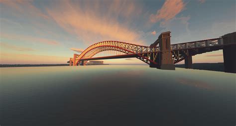 New Arch bridge i made for my city : r/Minecraft