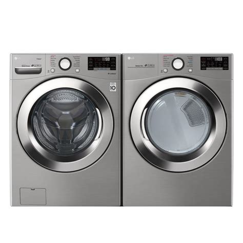 Shop LG Steam Graphite Front-Load Washer & Gas Dryer Set at Lowes.com