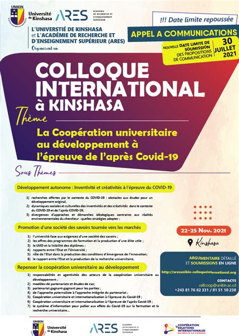 Appel Communications Colloque International Kinshasa Giersa